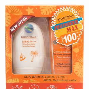 Bioderma Pack Solaire Photoderm Max SPF 100 – Crème Teintée + Eau Rafraîchissante
